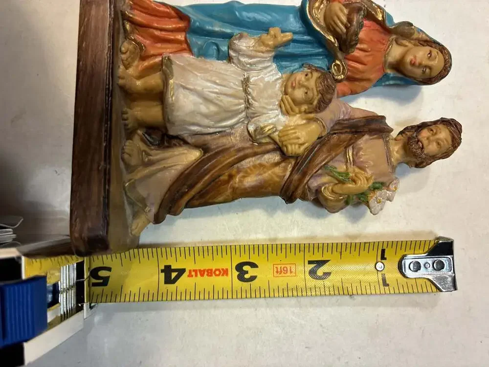 Vintage Holy Family Statue of Jesus Mary and Joseph Made in Italy